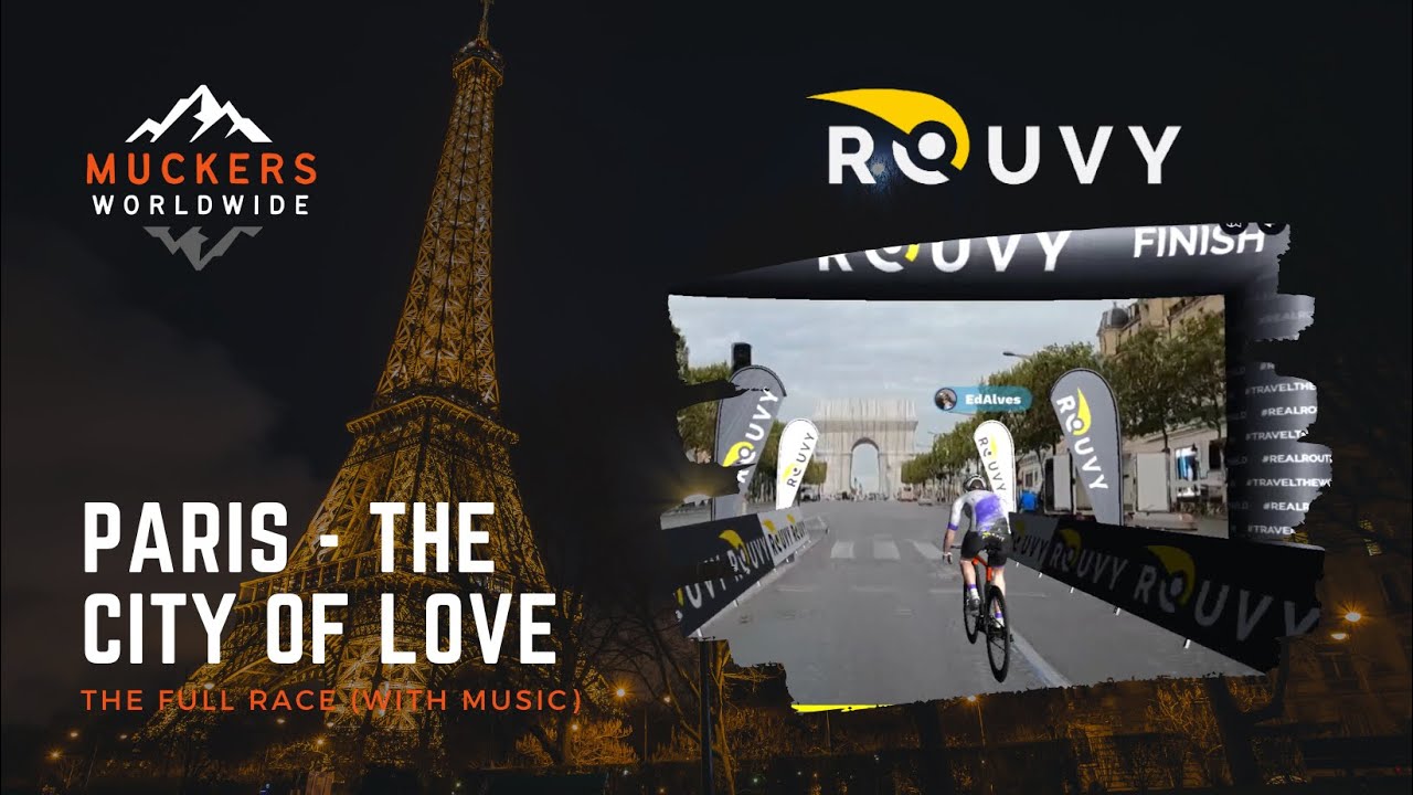 Virtual Cycling Race on Rouvy: Paris - The City of Love | Who Will Take the Victory?