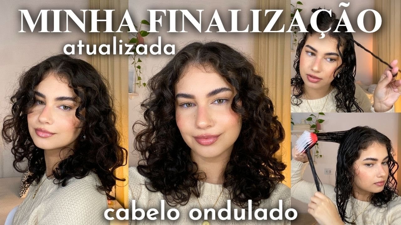 minha finalização pra cabelo ondulado 🤍 atualizada