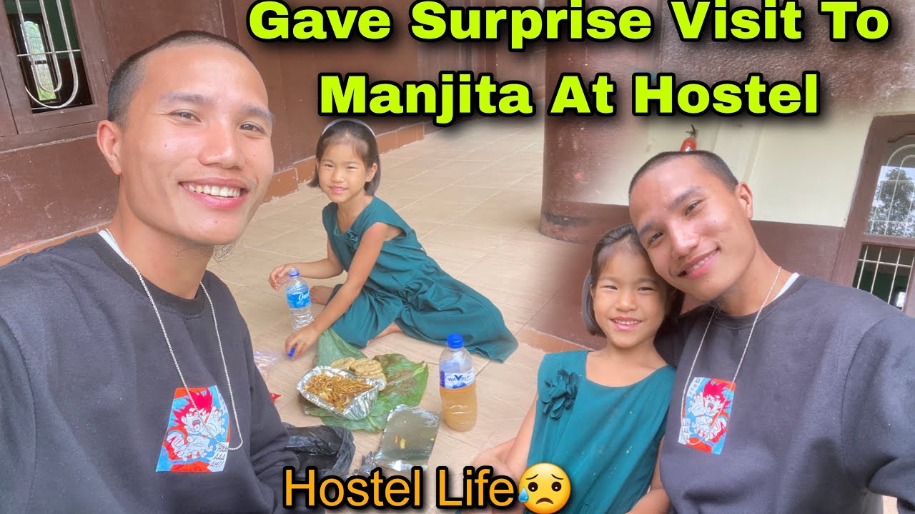 Gave Surprise Visit To Manjita At Hostel || I Became Emotional 😭|| School Life Hostel Life