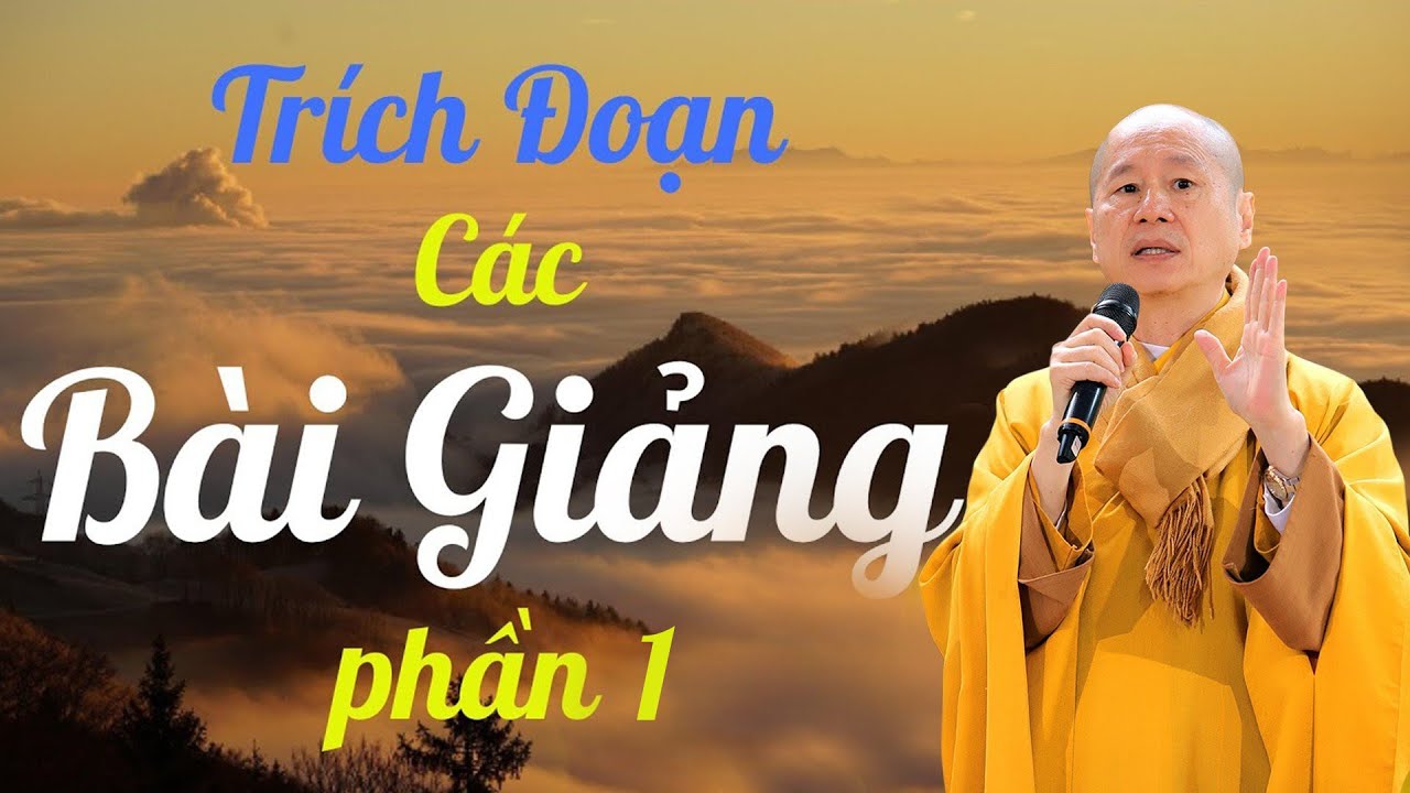 Tổng Hợp Tr&iacute;ch Đoạn C&aacute;c B&agrave;i Giảng Hay Của TT.TS. Th&iacute;ch Ch&acirc;n Quang | Phần 1