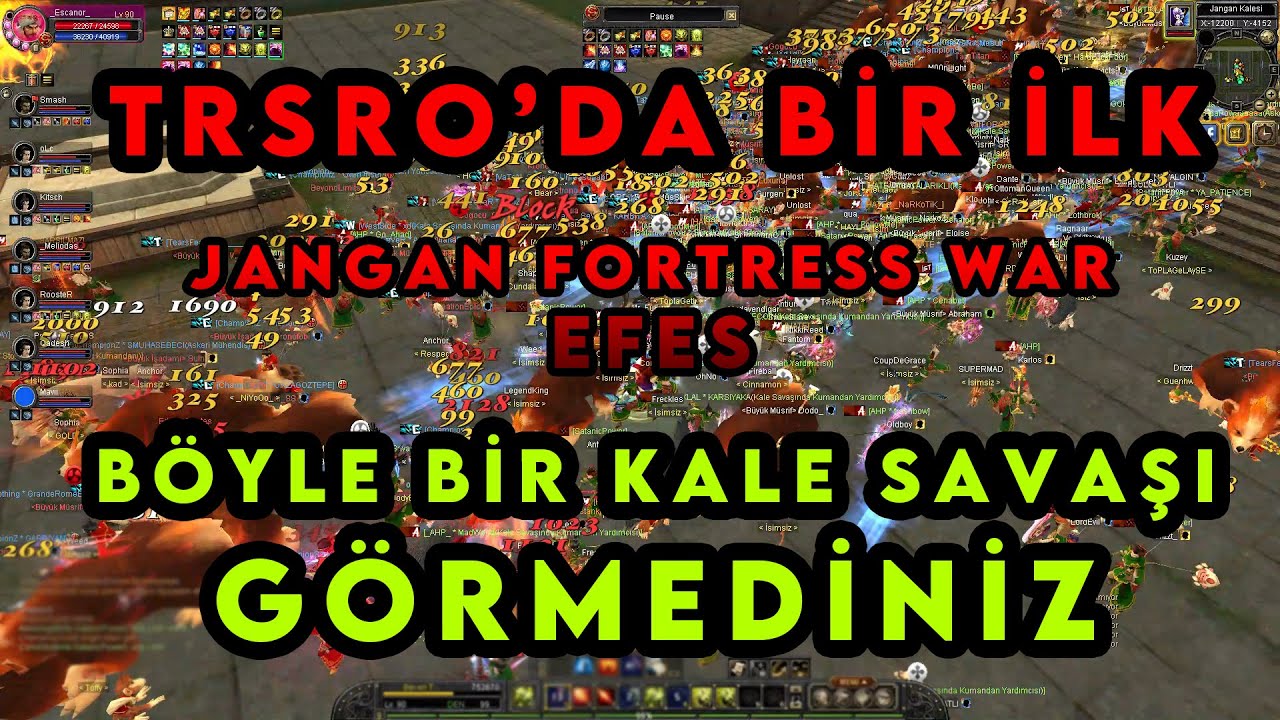 TRSRO'DA BİR İLK B&Ouml;YLE BİR KALE SAVAŞI G&Ouml;RMEDİNİZ | JANGAN FORTRESS WAR  [ EFES ]  | WITH ESCANOR