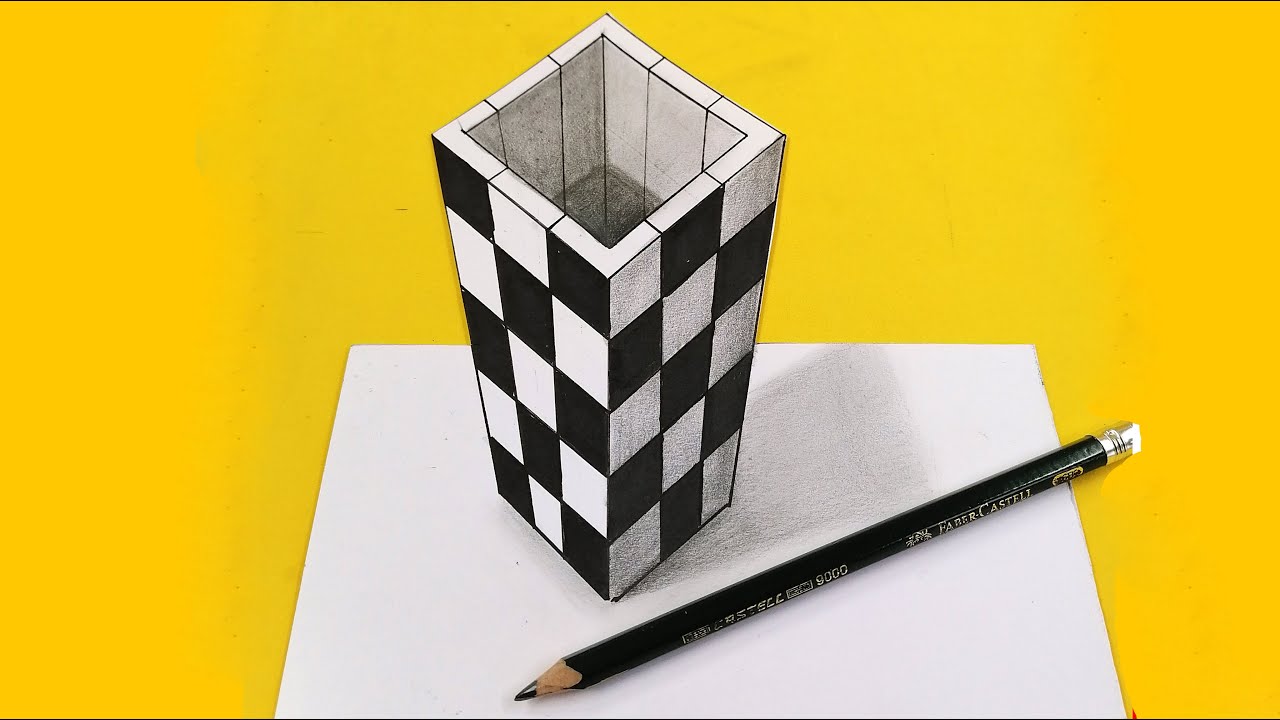 🔵 3D-чертежи - Как нарисовать прямоугольное 3D-отверстие