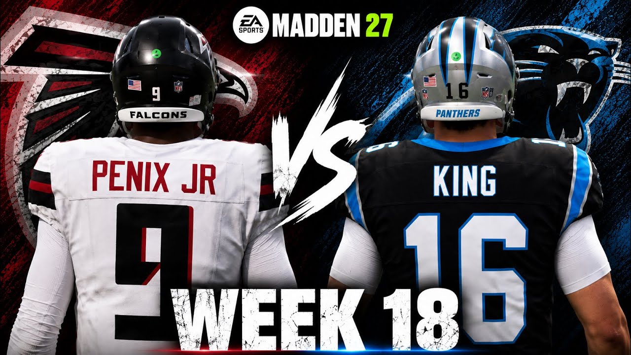 Фэлконс против Пантерс, 18-я неделя, симуляция | Составы Madden 27
