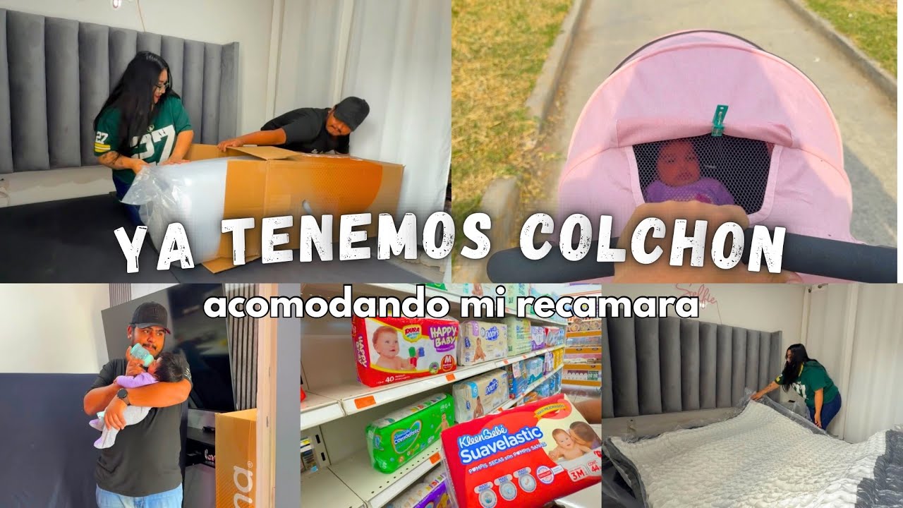 Ya tenemos colchon 🫶🏻 compras para mi niña ✅ colchon en caja ✨