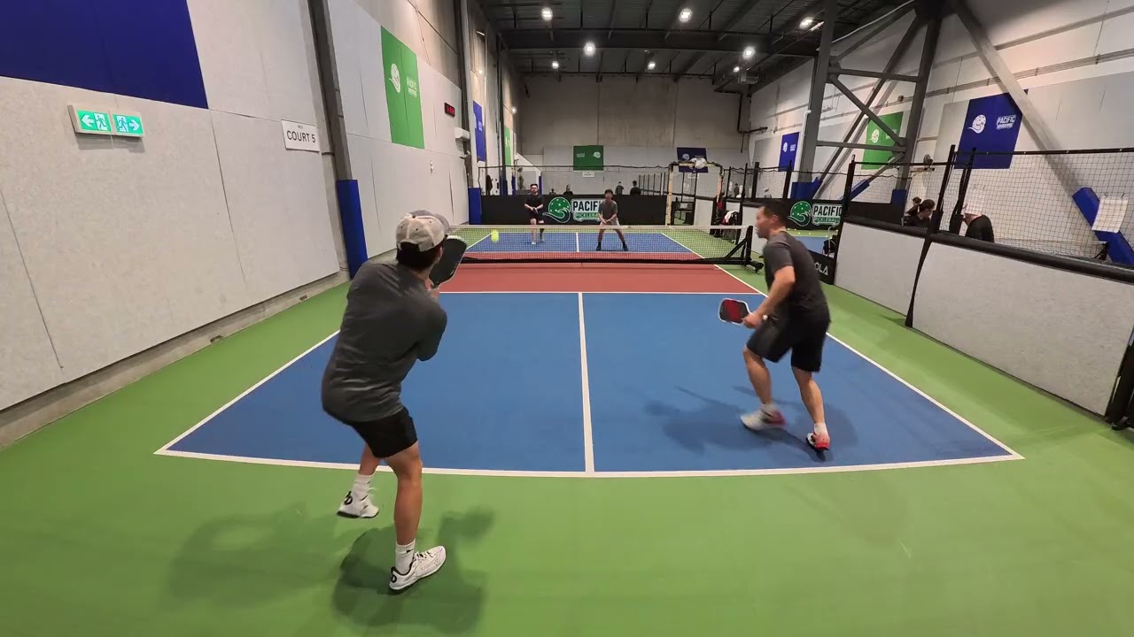 Pacific Pickleball: February 9 - Bily/Philip vs Josh/Daniel Game 2