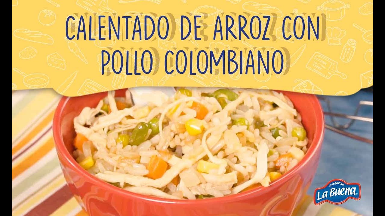 Calentado de arroz con pollo colombiano 🍛.