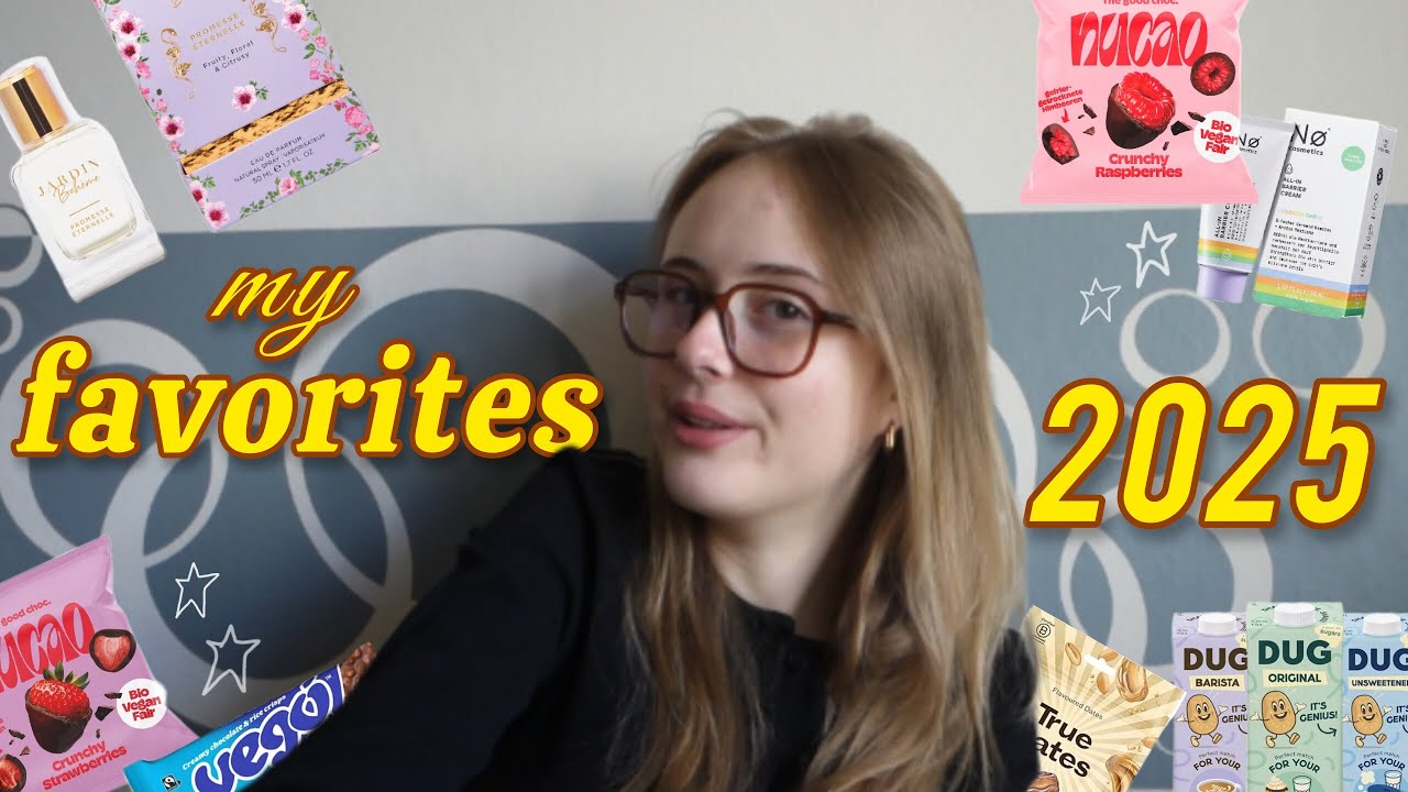 my 2025 favorites 🌟💌 // fashion, vegan food, skincare, parfums 
