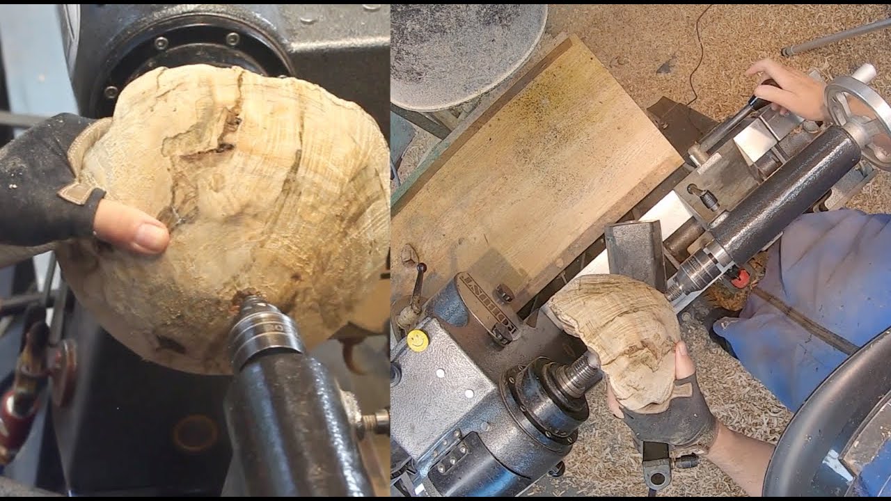 Woodturning Bowl from coring McNaughton a Burl Tournage sur bois Bol de loupe Économiseurs de bois