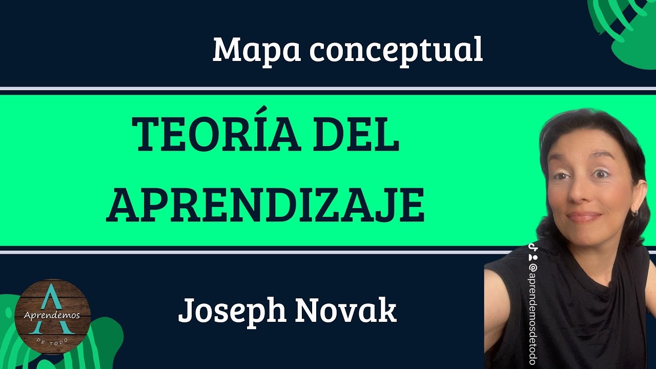 TEORÍA DEL APRENDIZAJE de Joseph Novak - Mapa Conceptual - LEARNING THEORY by Joseph Novak