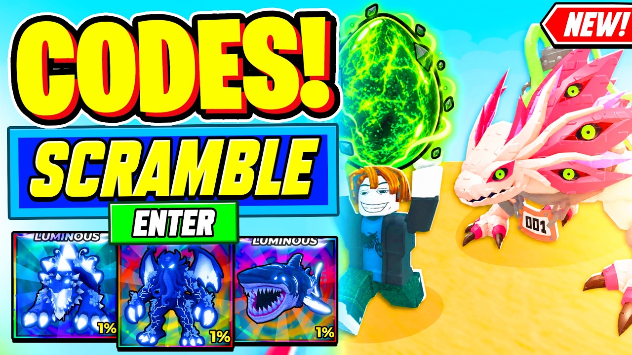 ⚠️Новые⚠️ ВСЕ РАБОЧИЕ КОДЫ ОБНОВЛЕНИЯ DR SCRAMBLE для Steal An Egg &mdash; Коды Roblox Steal An Egg 2026