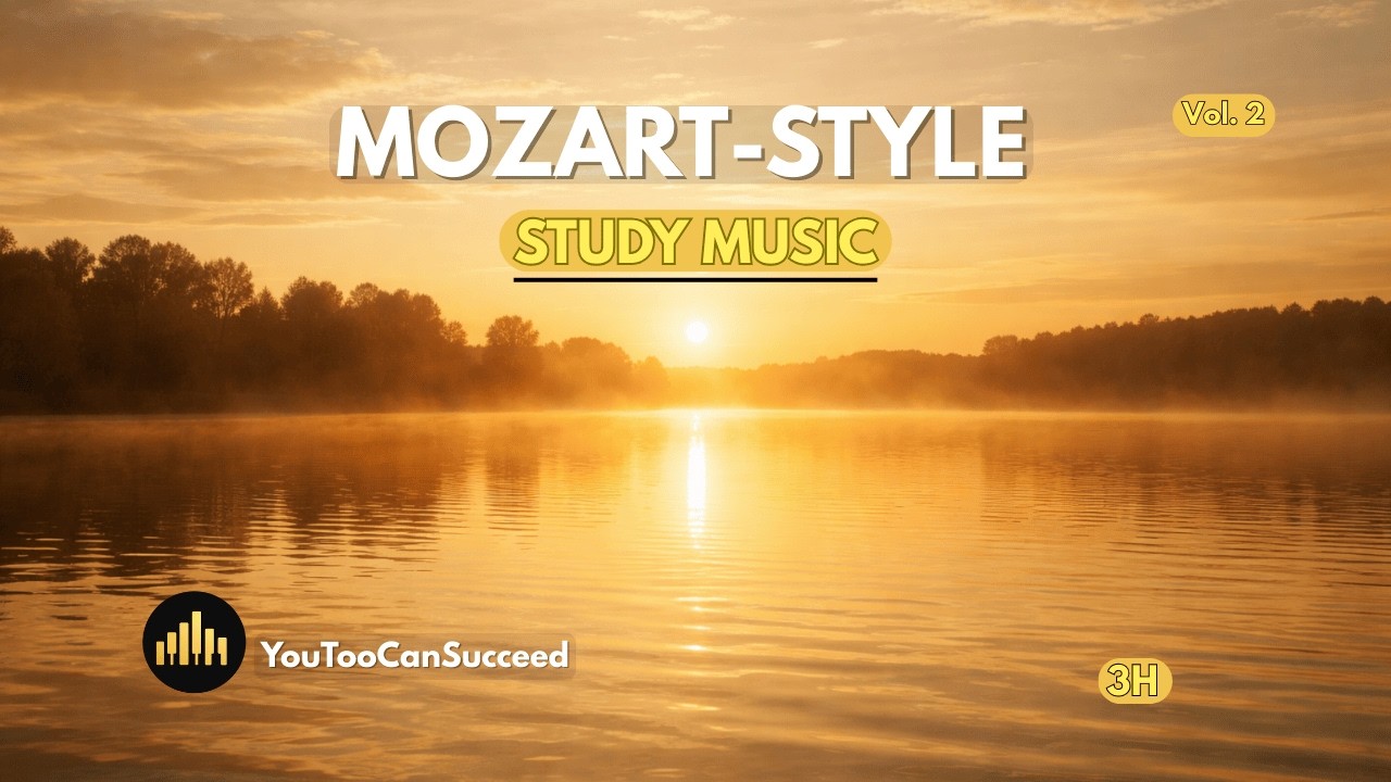 Mozart-Style Classical Study Music • 3 Hours • Calm Focus & Concentration | Vol. 2