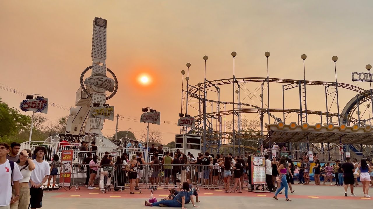CAMINHANDO PELO PARQUE DE DIVERSÕES NICOLÂNDIA EM 2024