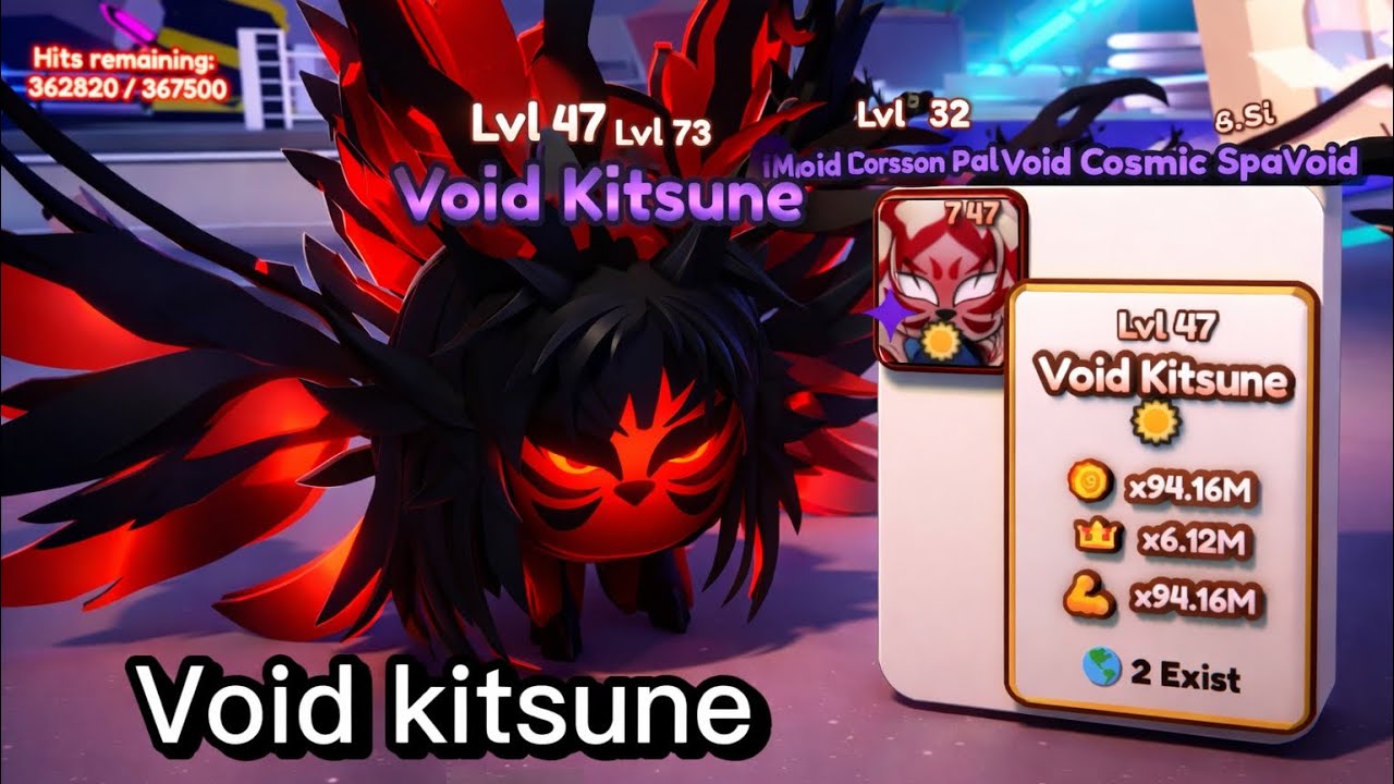 Found a guy who has a void kitsune! In saber simulator 