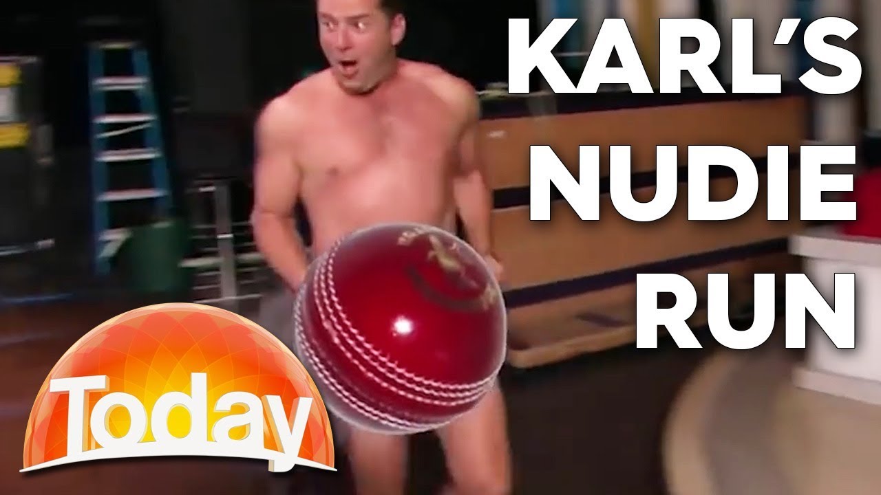 Karl does a nudie run after losing a bet | TODAY Show