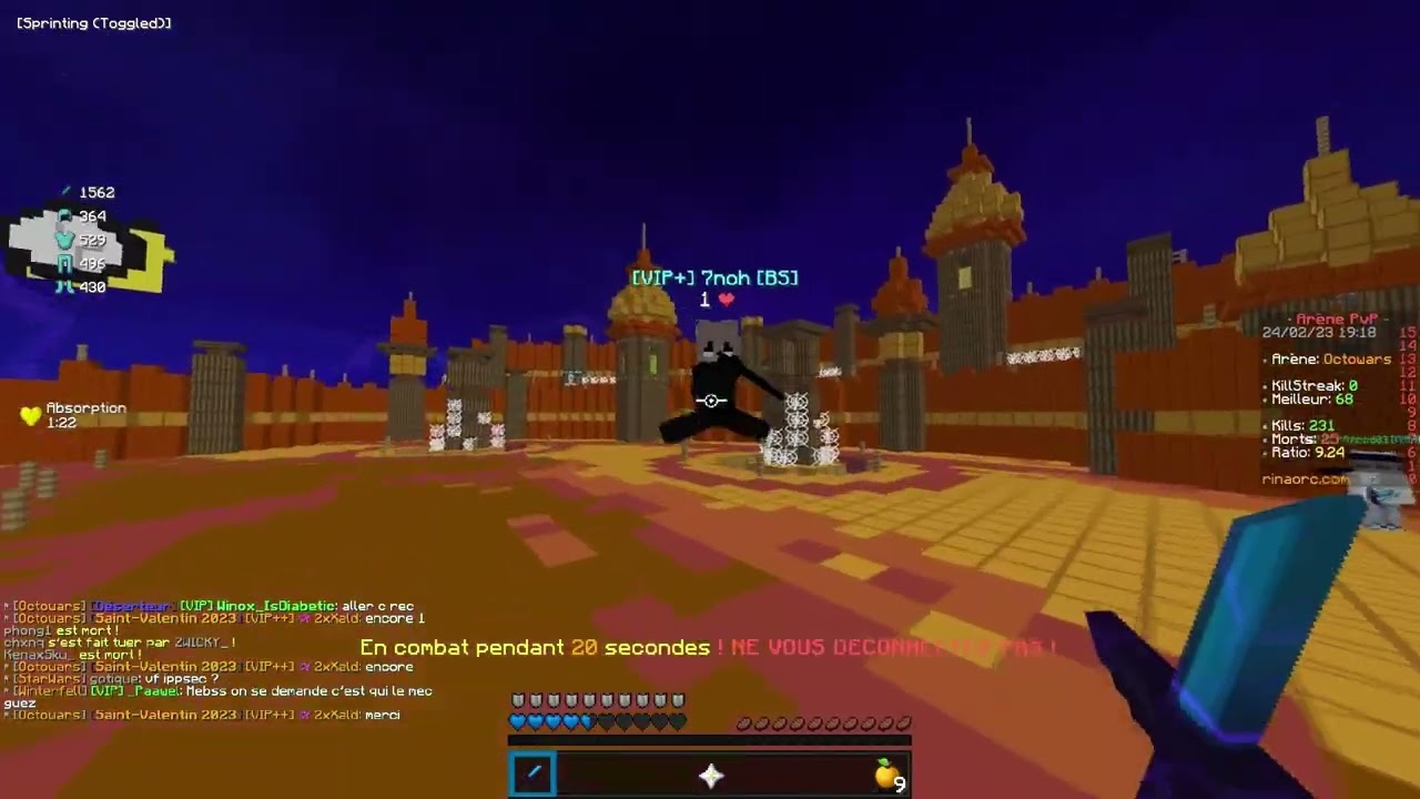 annihilation de l'arene pvp rinaorc