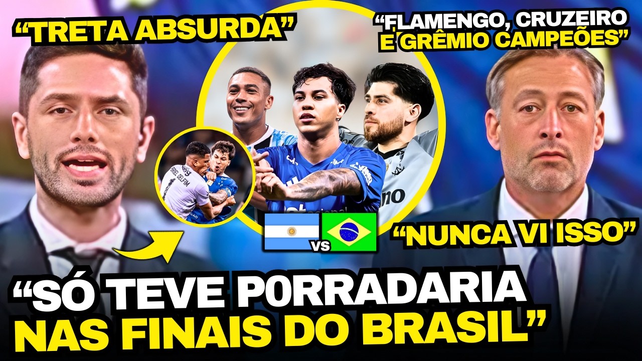 TV ARGENTINA ASSUSTADA COM AS TRETAS NAS FINAIS DOS ESTADUAIS
