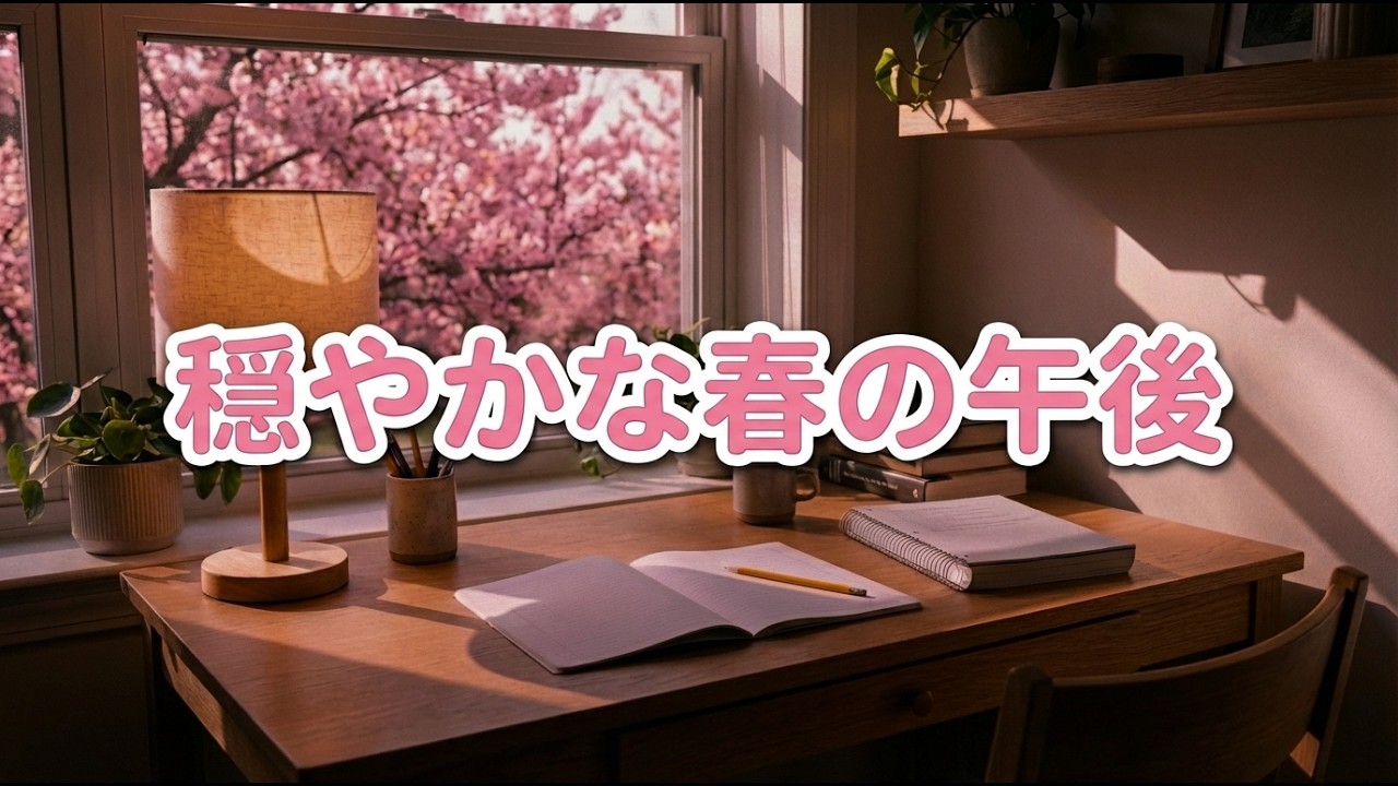 穏やかな春の午後｜集中できるやさしいピアノ音楽