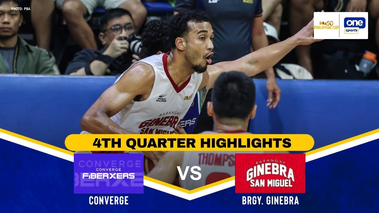 CONVERGE vs GINEBRA | 4TH QUARTER HIGHLIGHTS | QUARTERFINALS | PBA SEASON 50 PHILIPPINE CUP | DEC 28