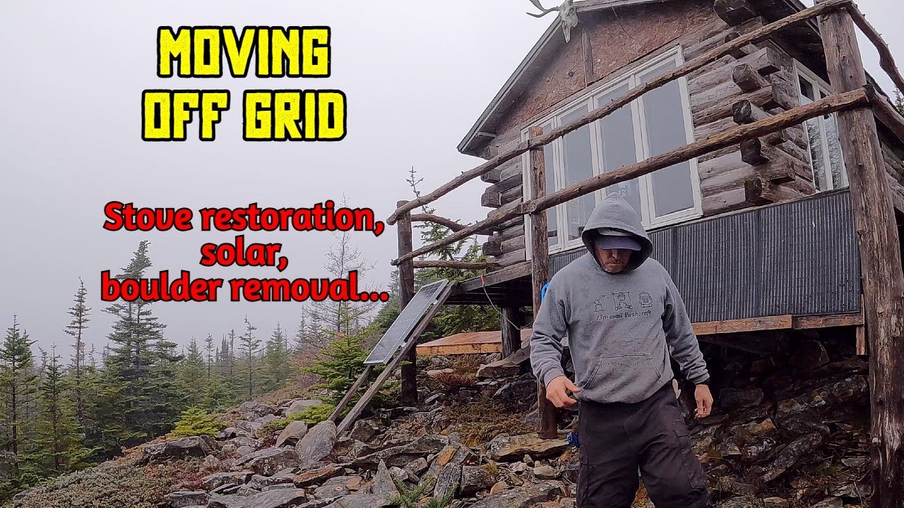 Moving Off Grid - Stove Restoration, Solar, Boulder Removal