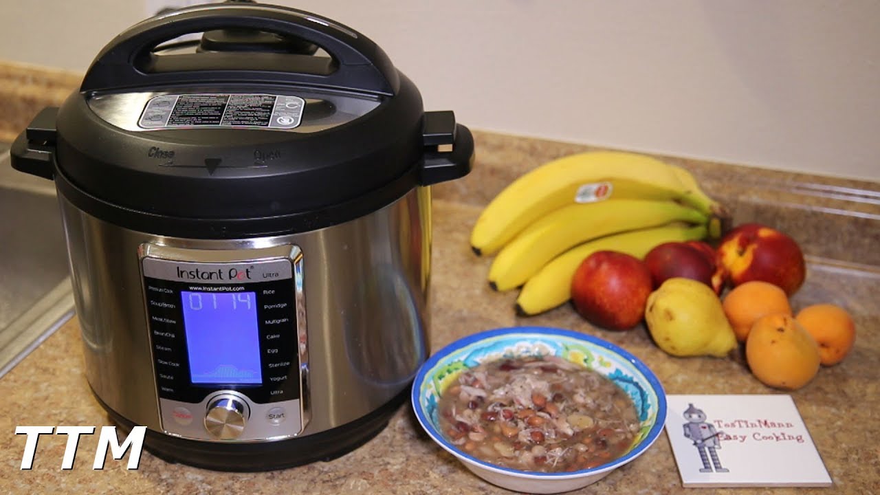 Куриный фасолевый суп в скороварке Instant Pot Ultra 60