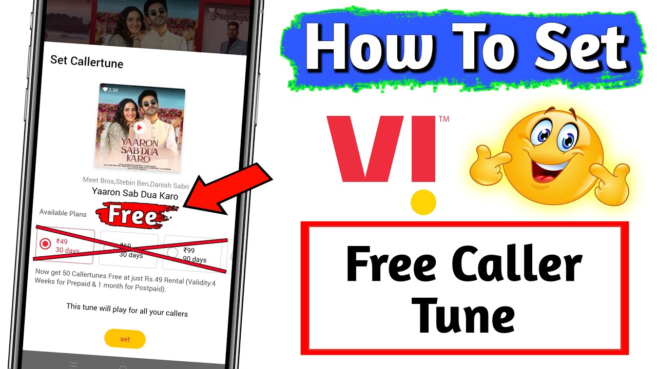 Vi Free Caller Tune Kaise Set Kare || vi caller tune free || how to set caller tune in vi