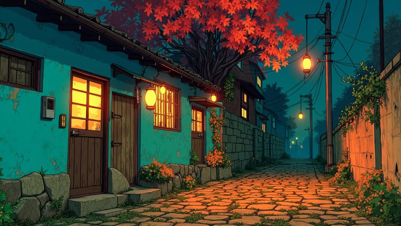 Уютная Японская Lofi Ночь | Токийские Chillhop Вибрации для Учебы и Расслабления
