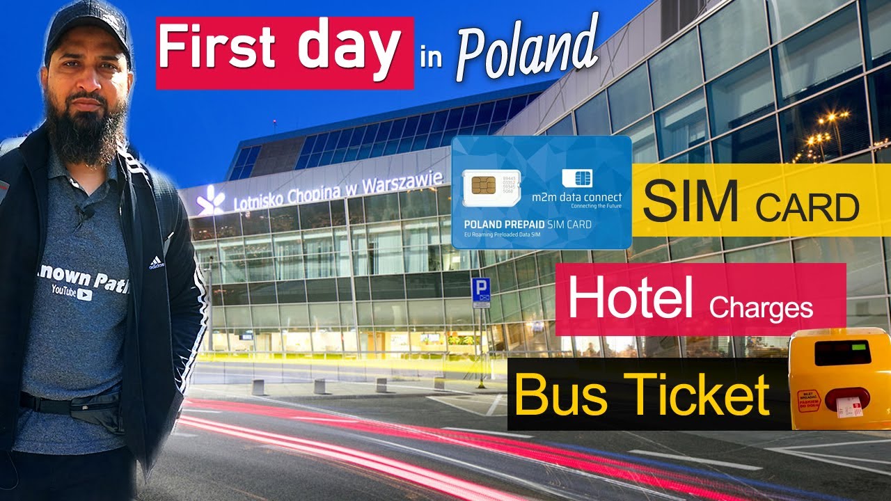 First day in Poland trip | Warsaw Airport to City Center | Poland Sim card and Bus Ticket [POLAND]