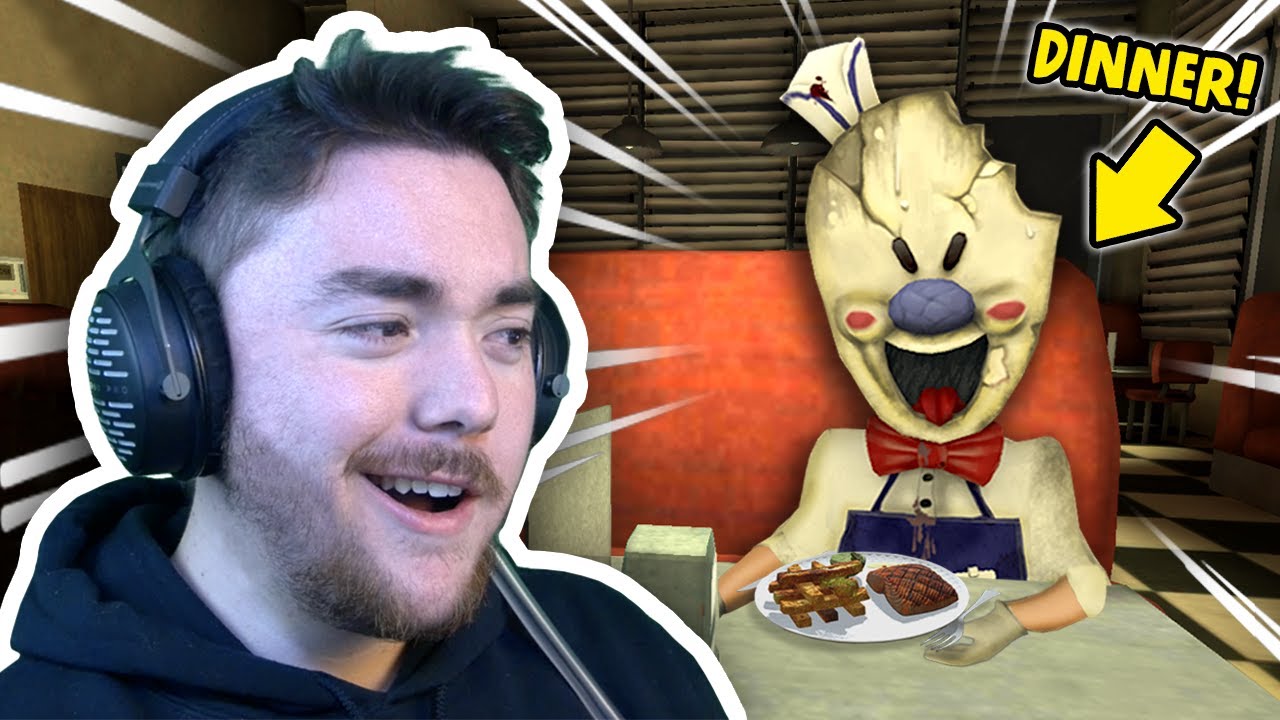 Having Dinner WITH THE ICE CREAM MAN!!! | Ice Scream Mobile Horror Gameplay