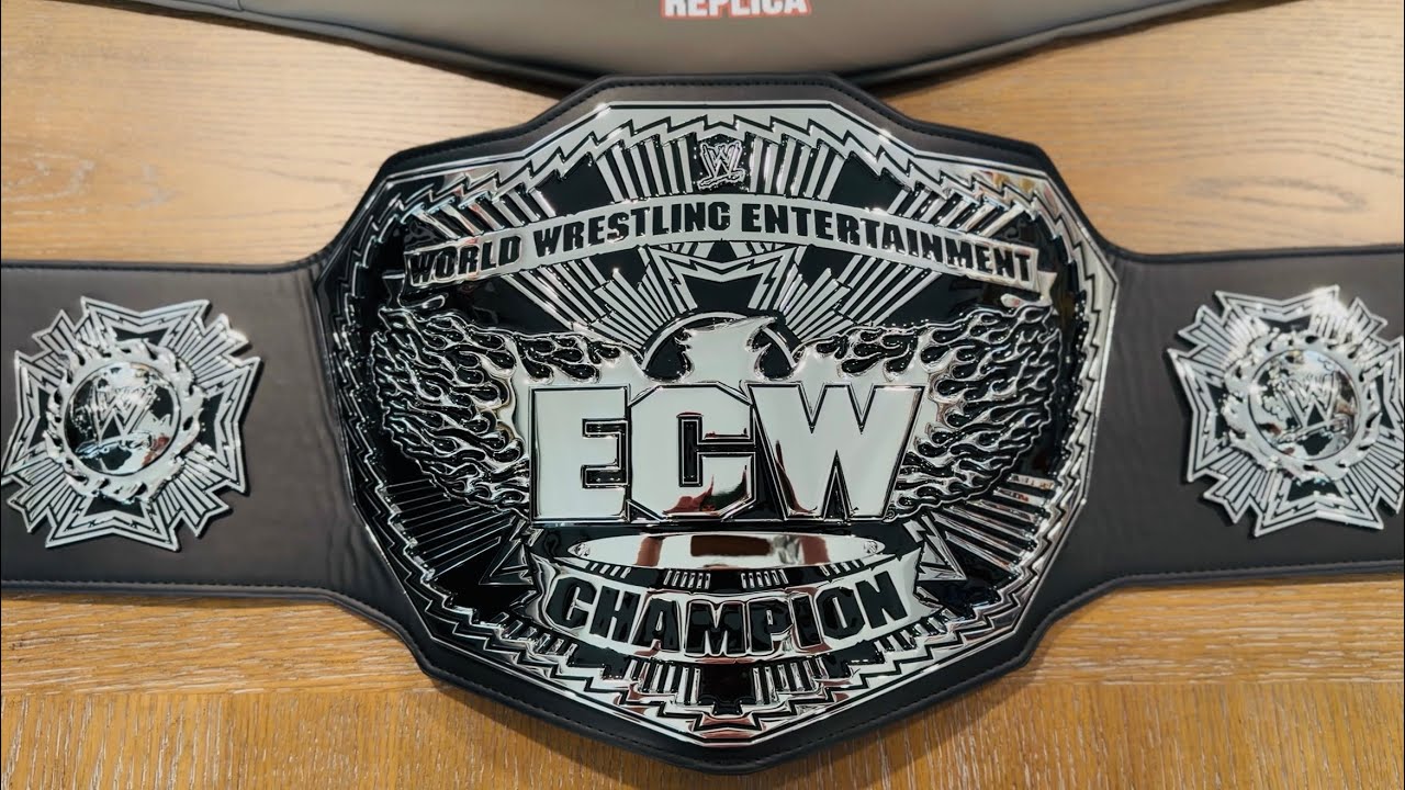WWE 2008 ECW Championship Replica Big Silver review #wwe #ecw