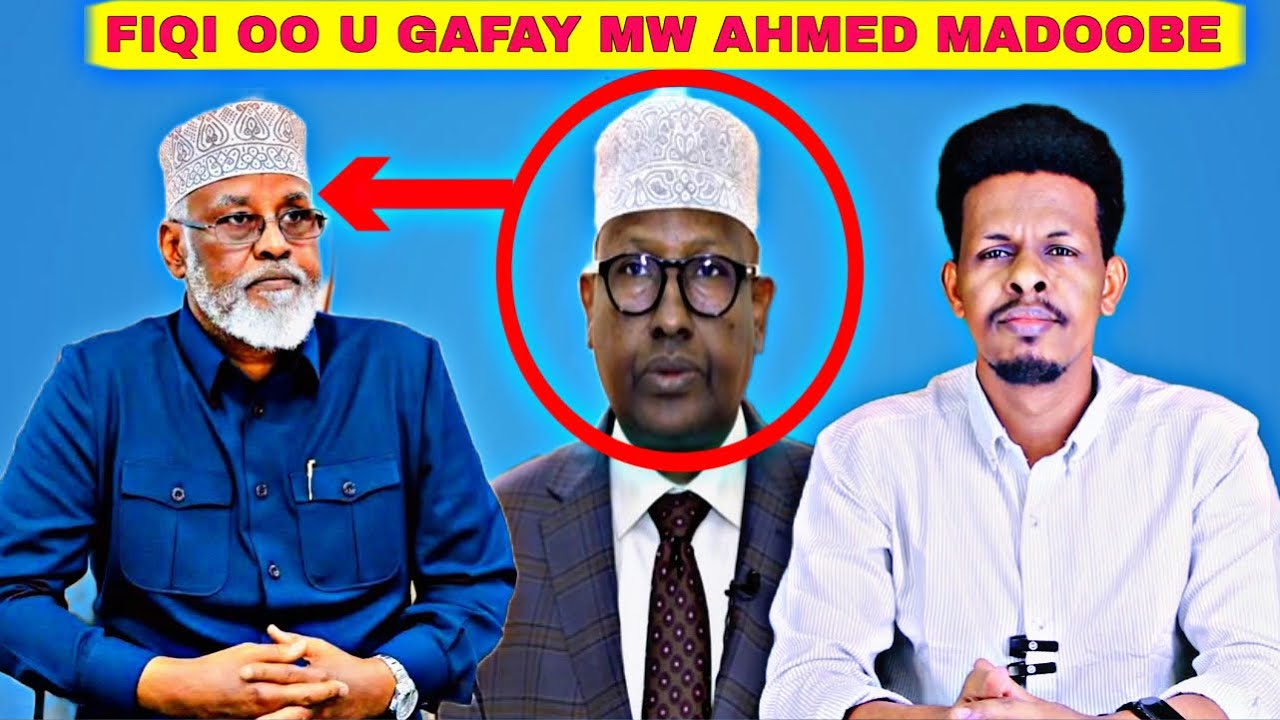 Ahmed Macalin Fiqi oo toos weerarka afka ogu qaaday MW Ahmed Madoobe & Falcelinta ka dhalatay.