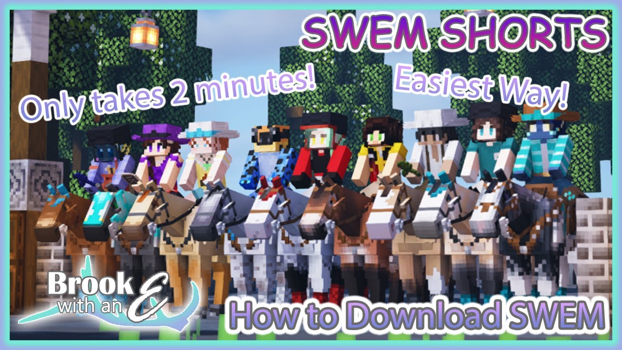 Как скачать StarWormEquestrianMod (SWEM) менее чем за две минуты | Обучающее видео по Minecraft Mod