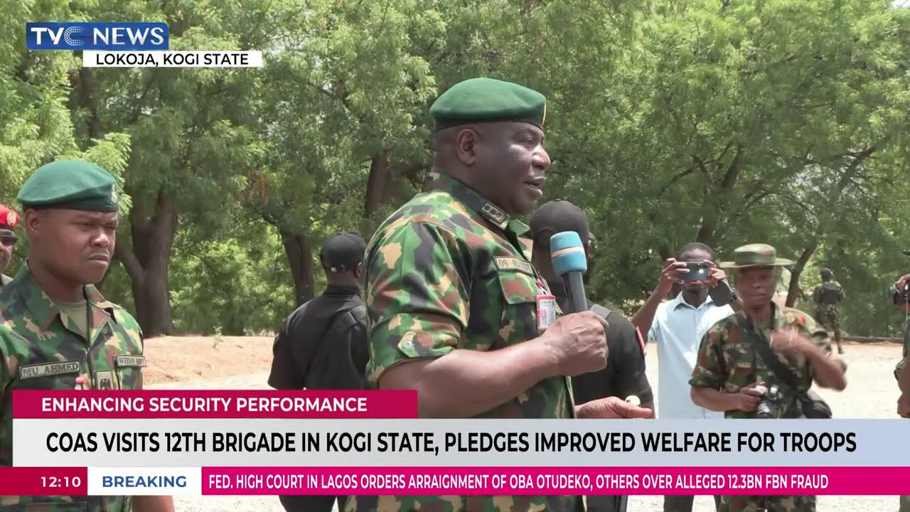 COAS Visits 12th Brigade In Kogi State, Pledges Improved  Welfare For Troops