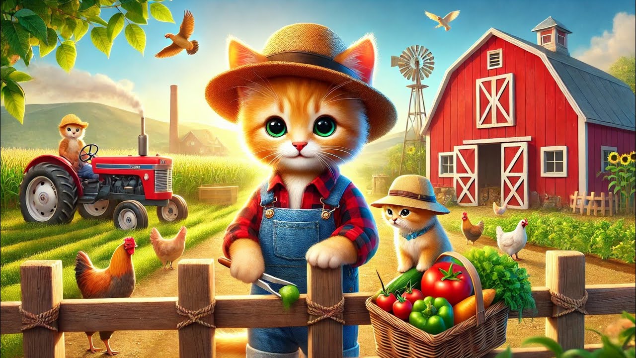 Farm Life with the Adorable Orange Kitten: A Heartwarming Journey