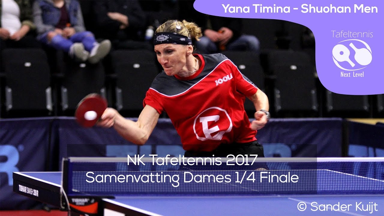 Yana Timina - Shuohan Men | NK Tafeltennis 2017 Dames 1/4 Finale
