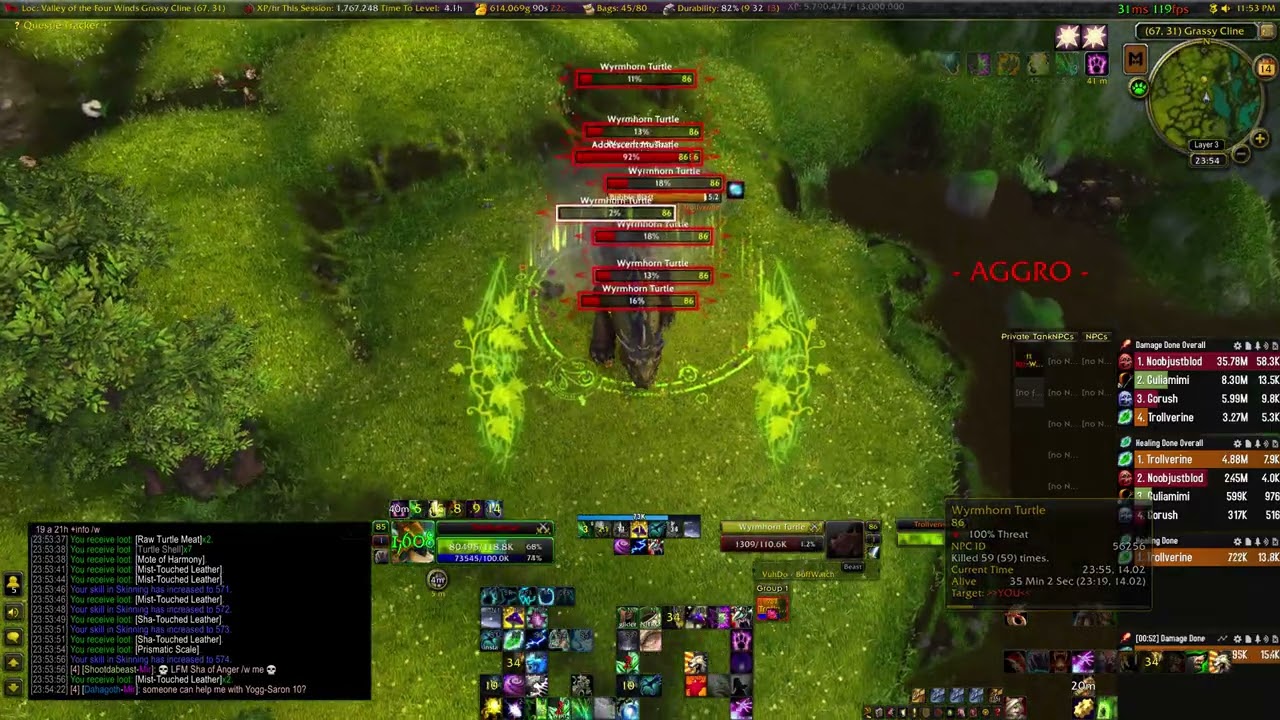 wow mop how to exp rdruid