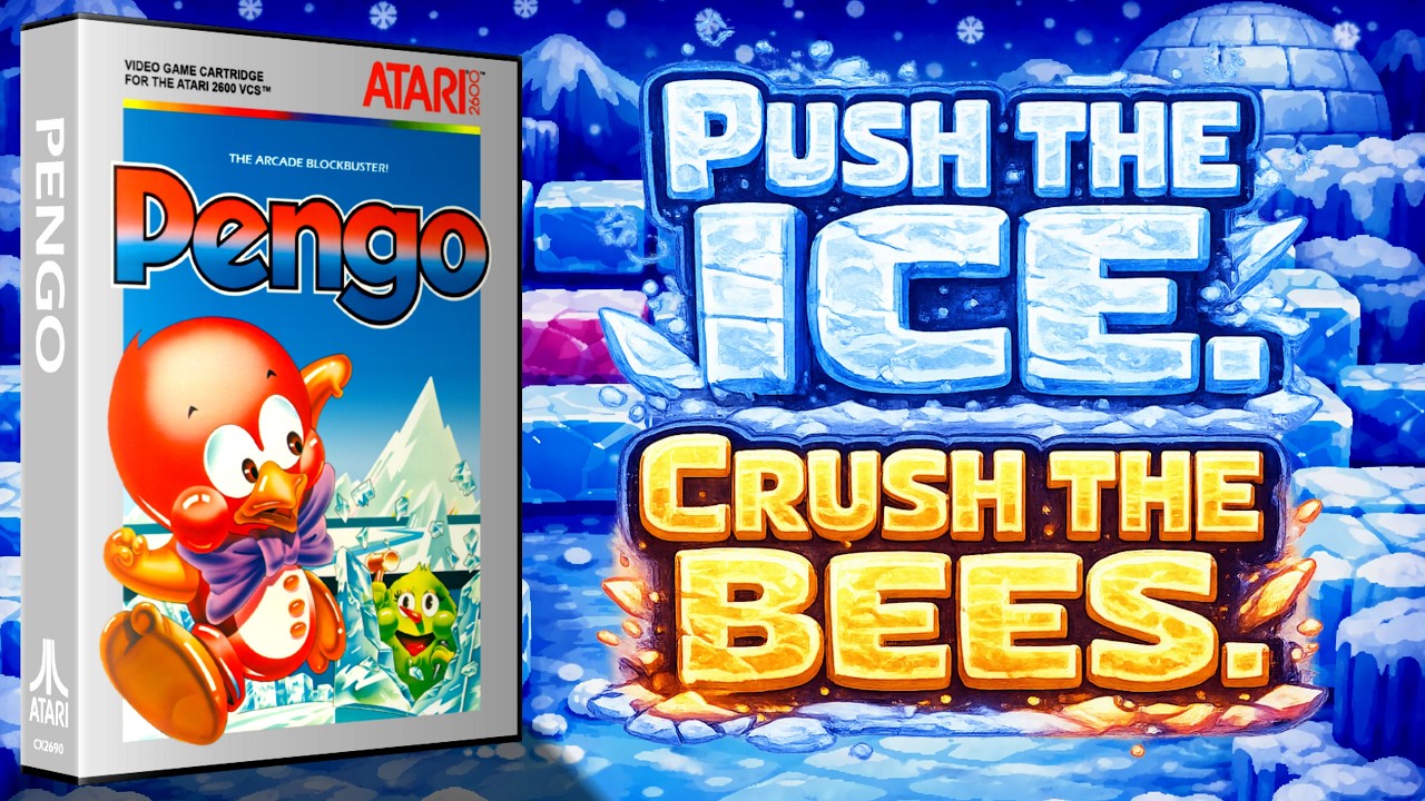 PENGO на Atari 2600 | Пингвины, паника и настоящий аркадный хаос