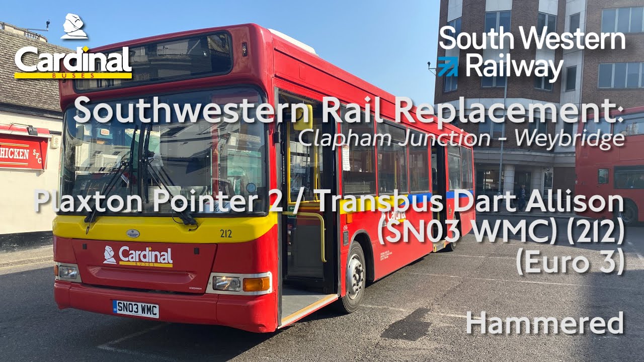 Hammered | SWR Rail Rep | Cardinal Buses SN03 WMC | Plaxton Pointer 2 Transbus Dart Allison