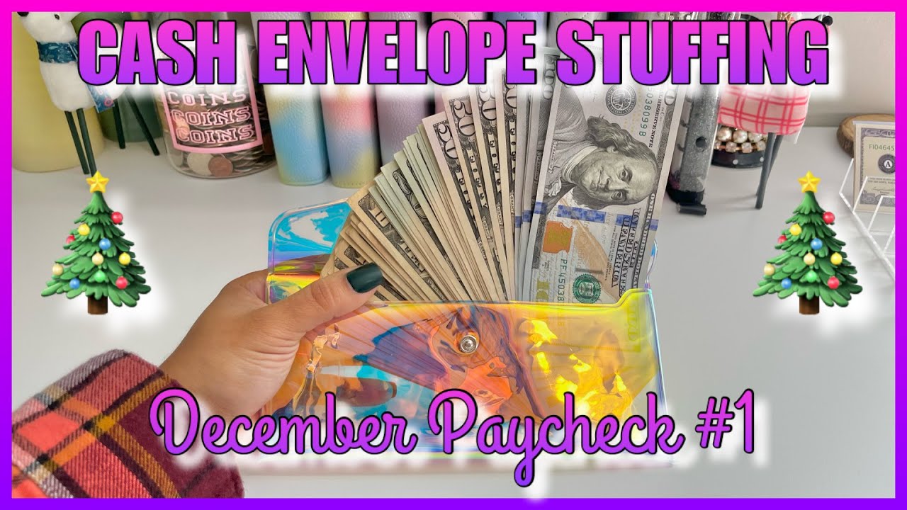 CASH STUFFING DEC PAYCHECK #1 | SINKING FUNDS | #CASHENVELOPESYSTEM #CASHSTUFFING #CASHCOUNTING