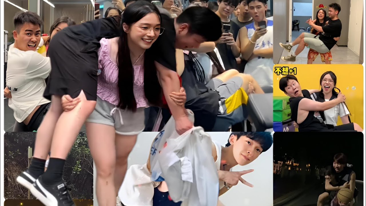 Lift And Carry // Compilation of girls lifting and carrying boys 04 