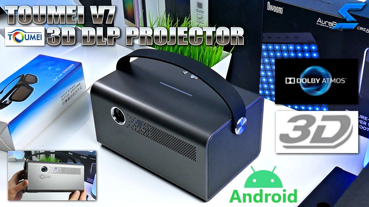 Toumei V7 3D DLP Link Premium Projector | Unboxing + Review | 4200 Lumens | Android OS