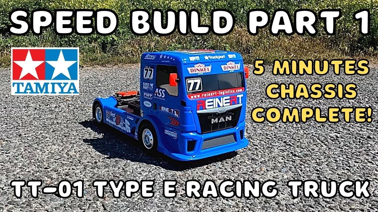 Tamiya TT-01 Type E Man TGS Racing Truck Speed Build. Part 1 of 2 - Chassis Complete. Kit 58642