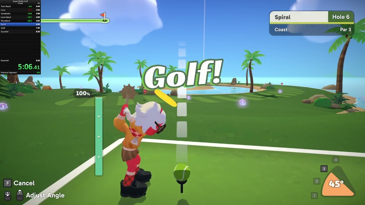 Super Battle Golf - Coast 9 Hole (WR 8:38)