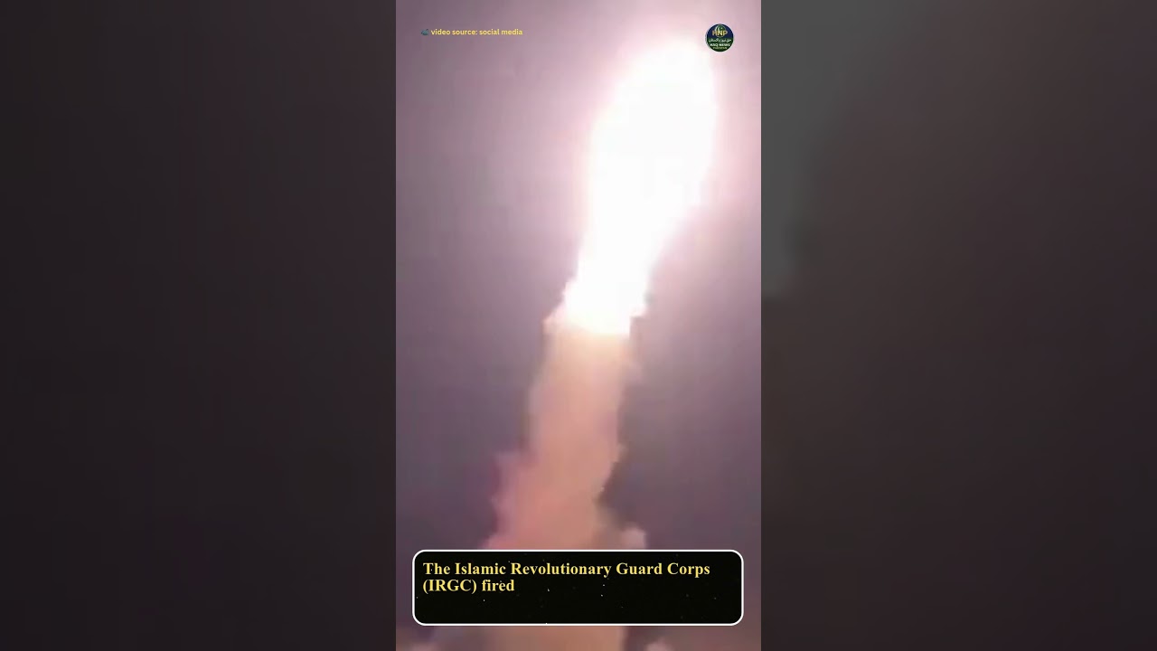 MISSILE Launches! 🚨 IRGC Launches Surprise Ballistic Missiles From Central Iran  #news #attack