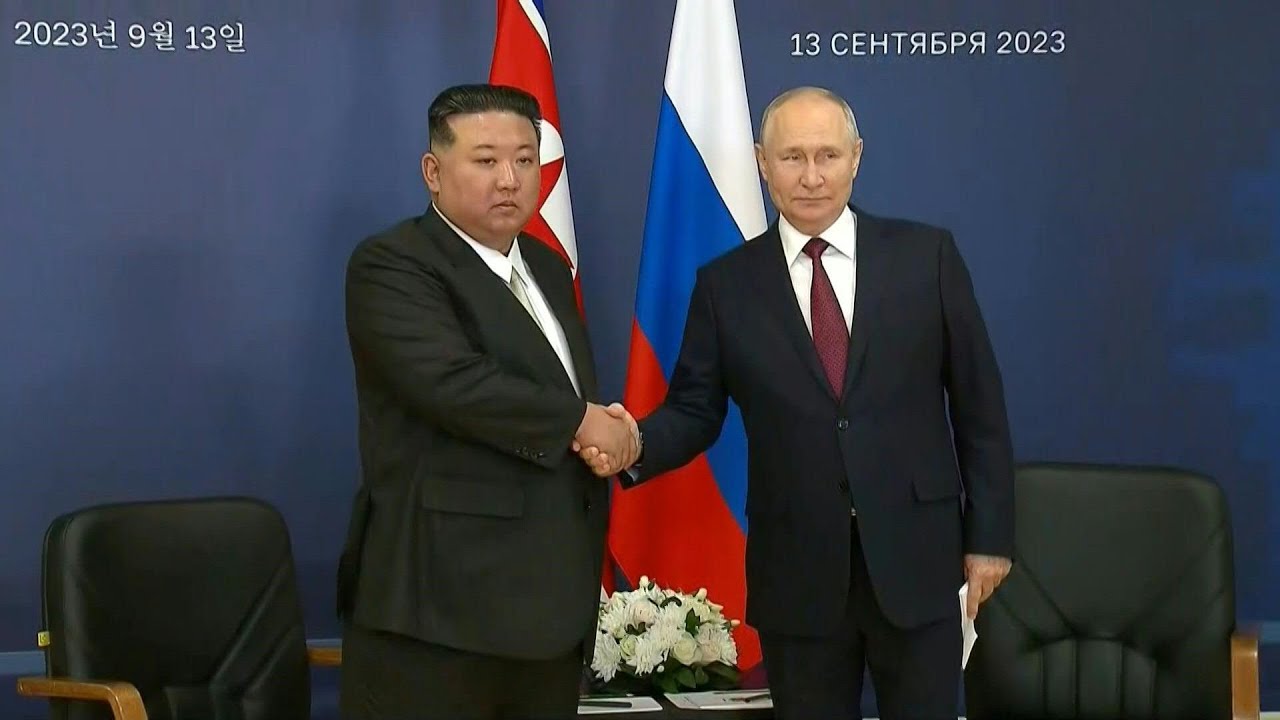 Kim Jong-Un e Vladimir Putin se reúnem na Rússia | AFP
