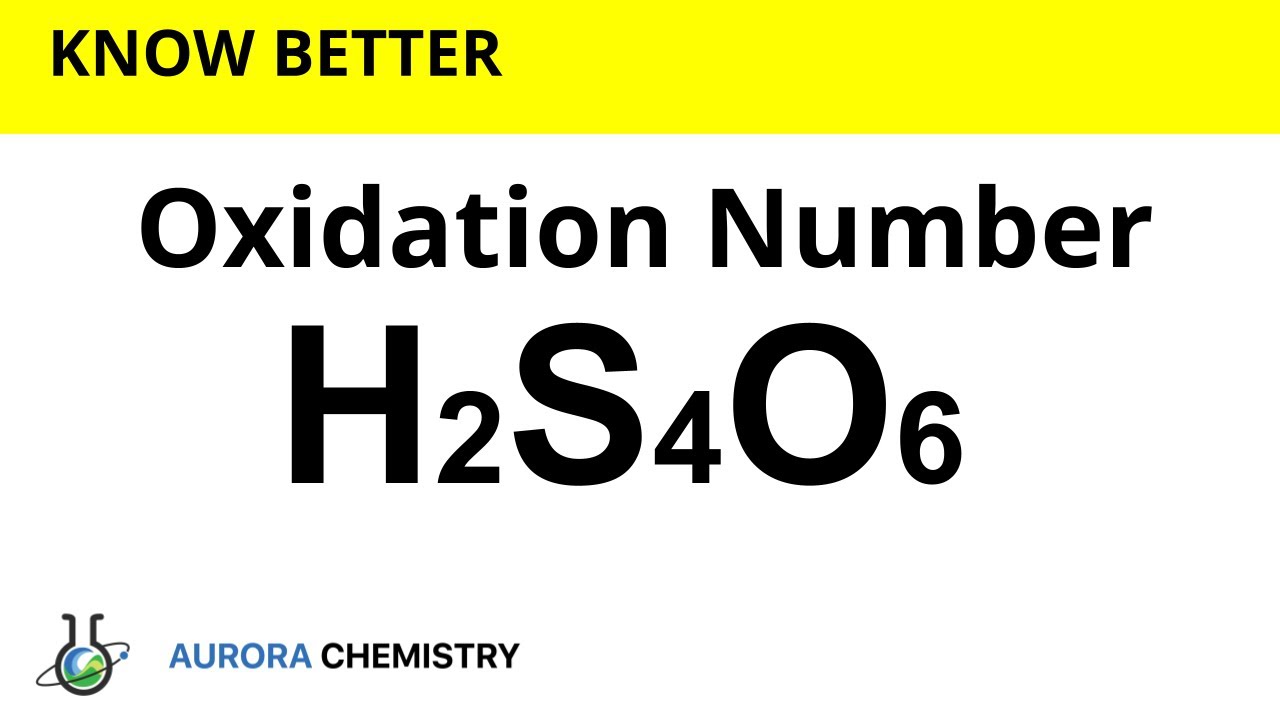 Calculate the OXIDATION NUMBER of sulphur (S) in H2S4O6