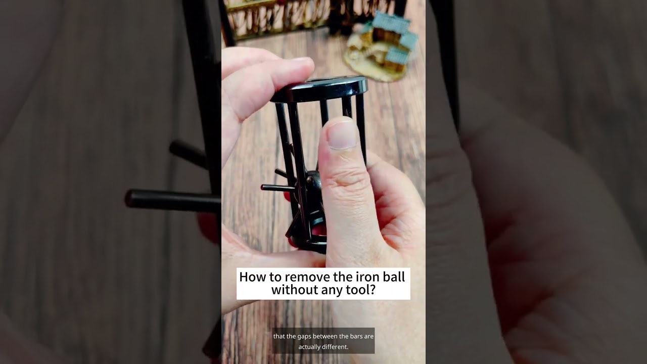 How to remove the iron ball without any tool? #thinking #logic #puzzle #trick #math