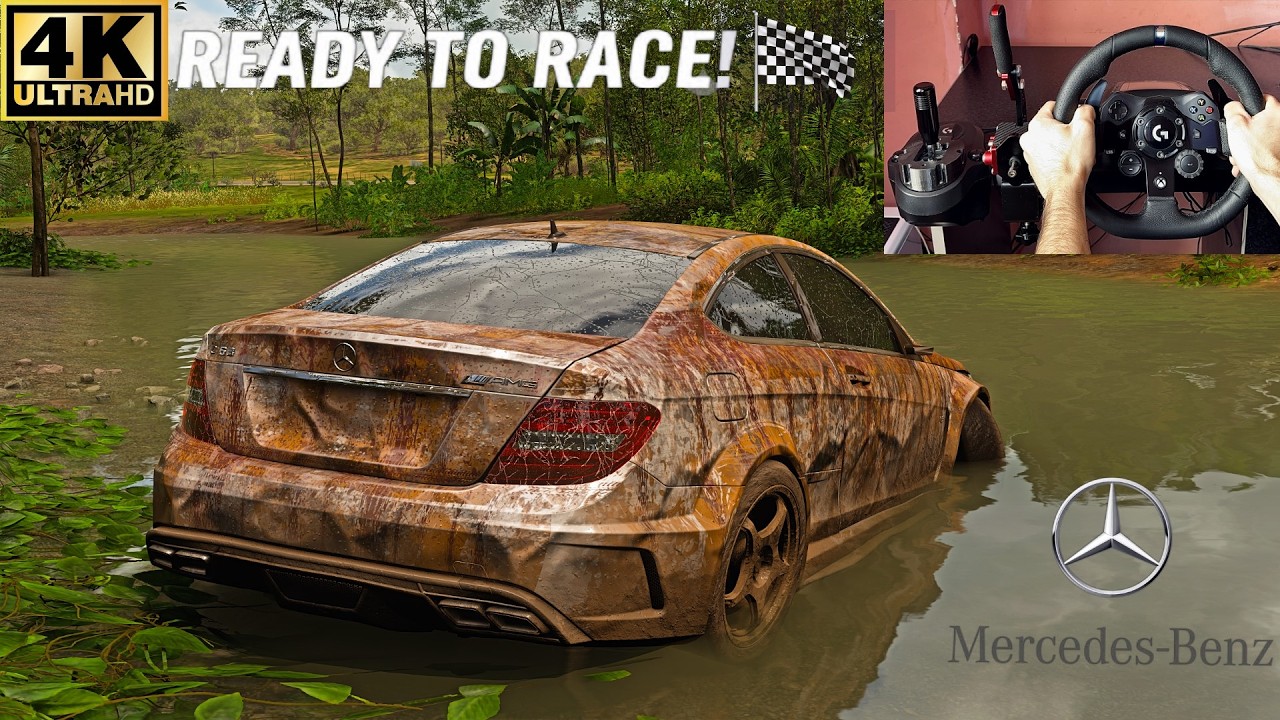 RESTORED & RACED VS SPORTCARS Mercedes-Benz C63 AMG B.S. | Forza Horizon 5  Steering Wheel Gameplay