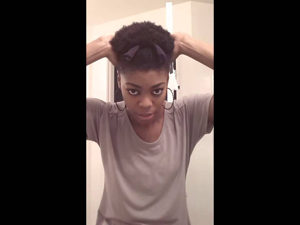 Natural Hair 4C-  Puff Tutorial