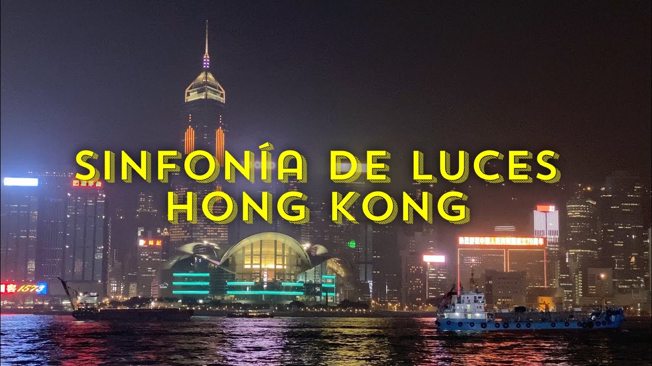 Sinfonía de luces - Hong Kong [4K]