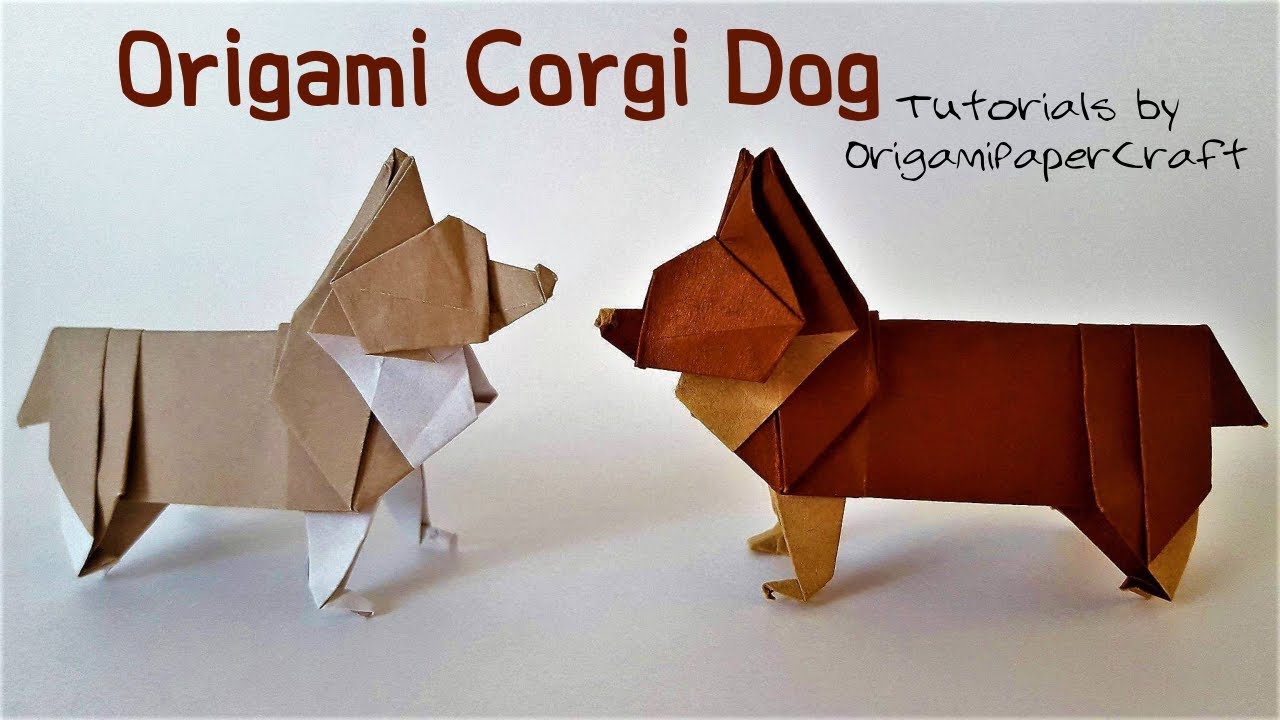 How To Fold An Origami CORGI ( Origami Dog )🐕Designed By Steven Casey